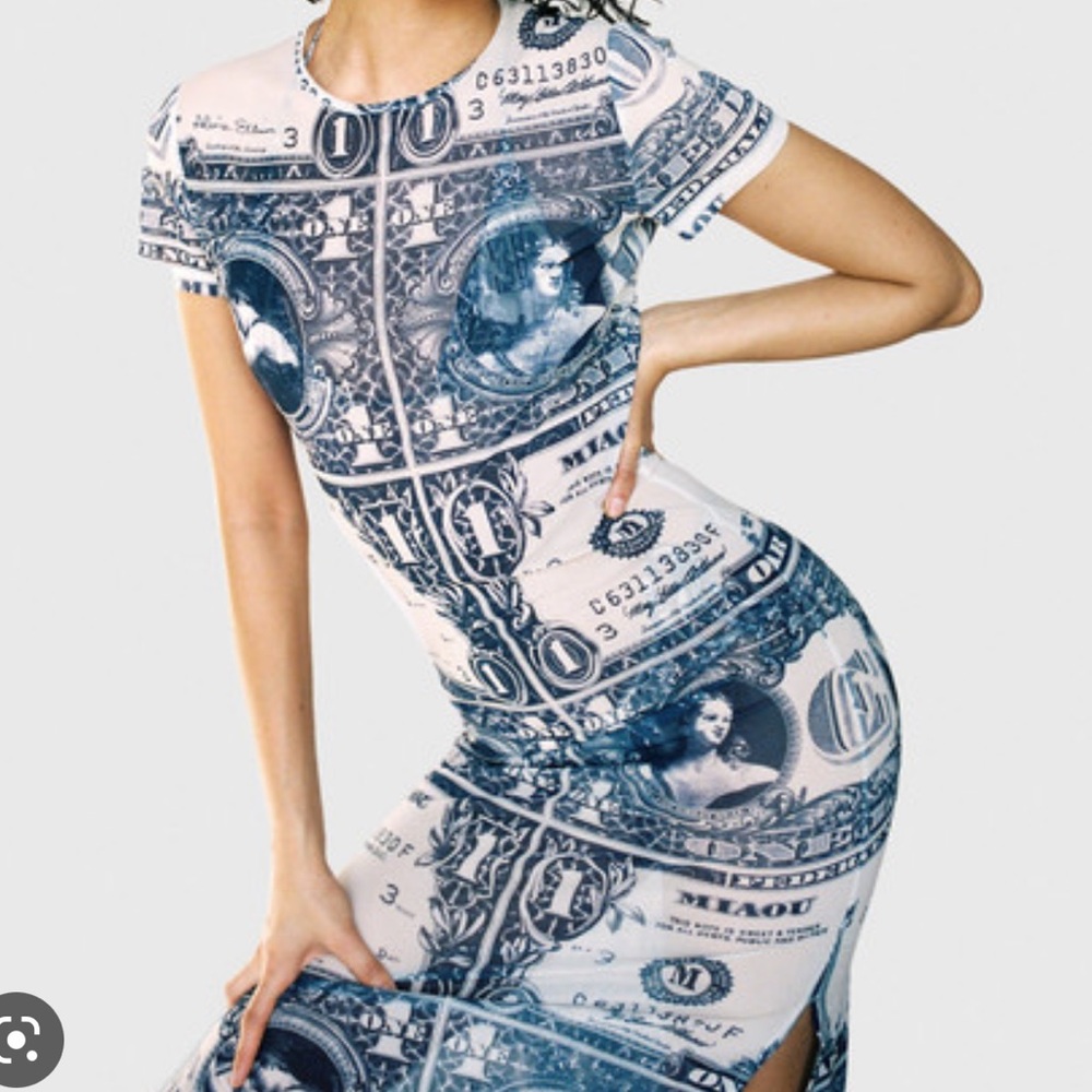 Miaou Billie Dress - Money Print